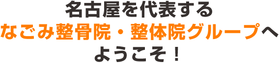 なごみ整骨院・整体院グループへ